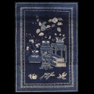 Early 20th Century Chinese Baotou Scholars Carpet